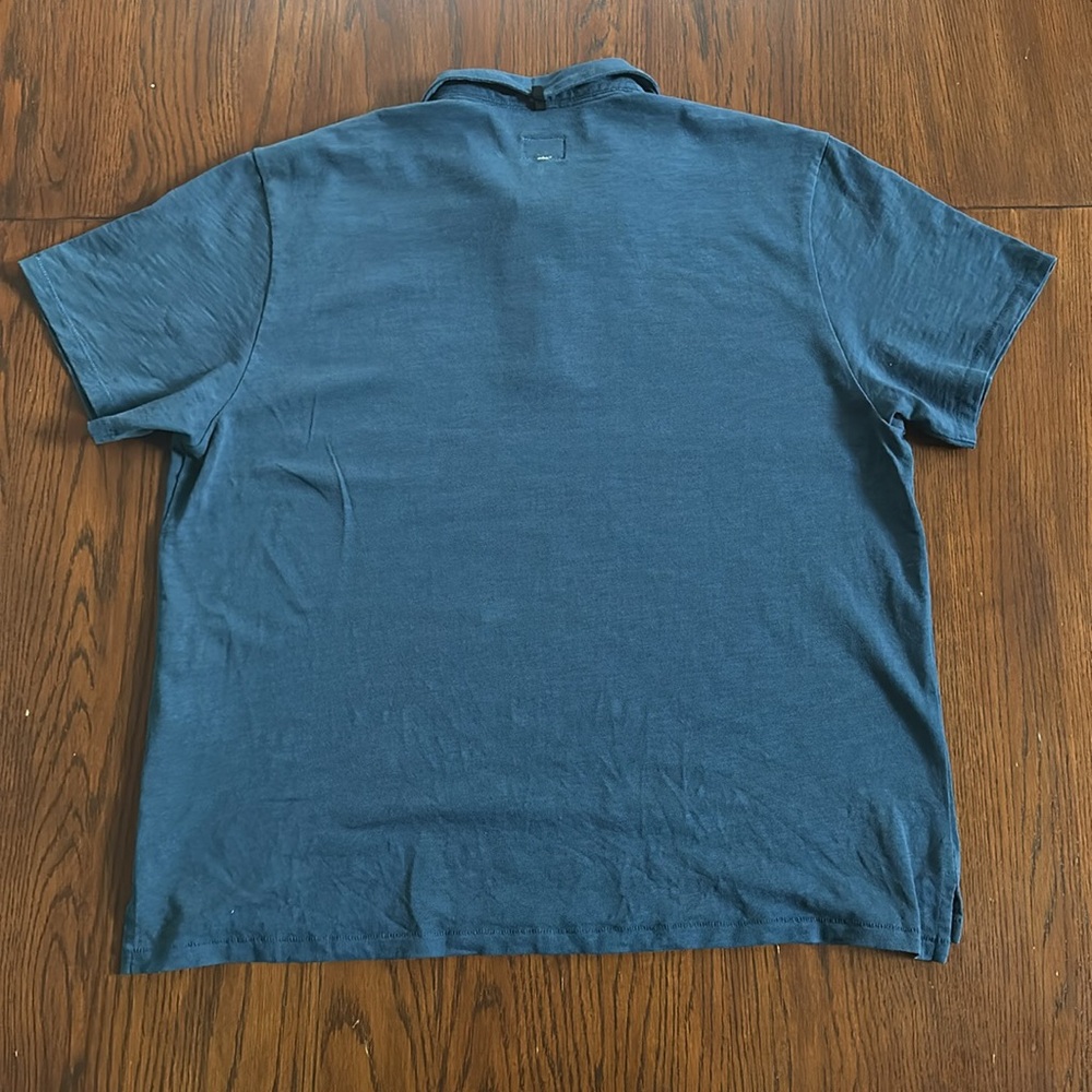 Rag and Bone Mens Blue Polo Shirt Size XXl - Picture 5 of 7
